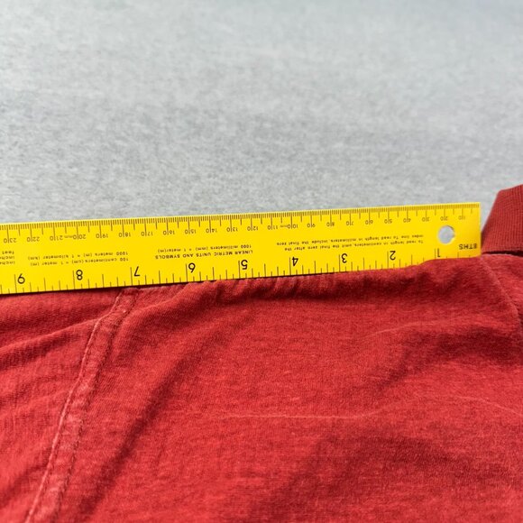 Vintage 90s Roper Bull Graphic Polo Shirt Mens L Rust Red Western Cowboy Rodeo - Picture 11 of 12